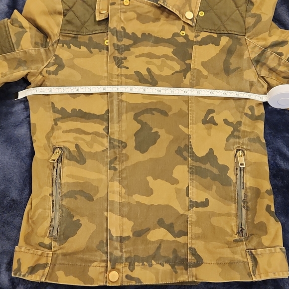 RARE  Zara Mens Camo Biker Couture Jacket Sz M - Picture 8 of 9